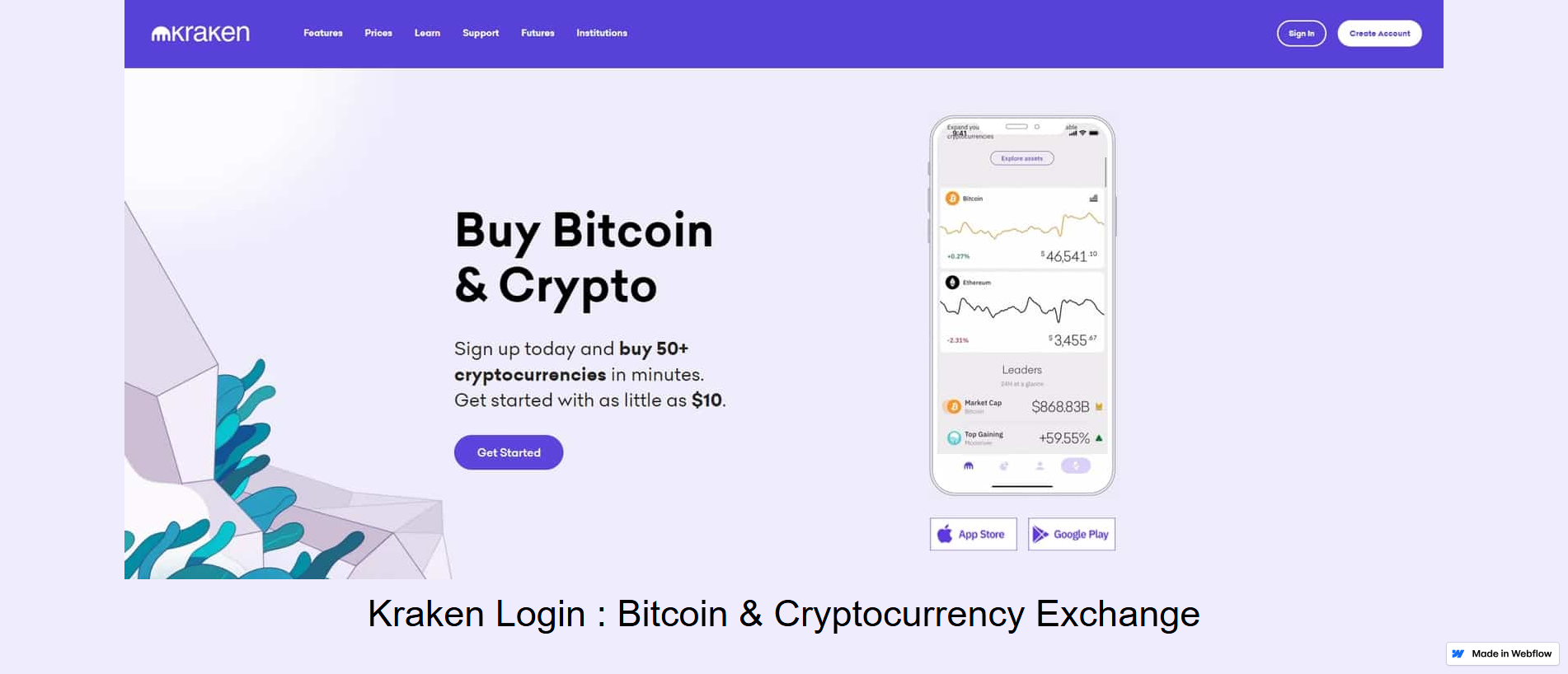 Stored capture of loginkrakenn.webflow.io