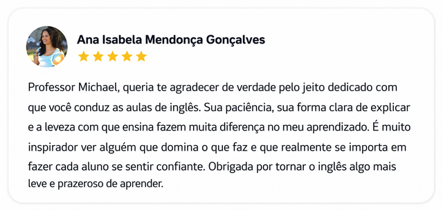 Depoimento da aluna Ana