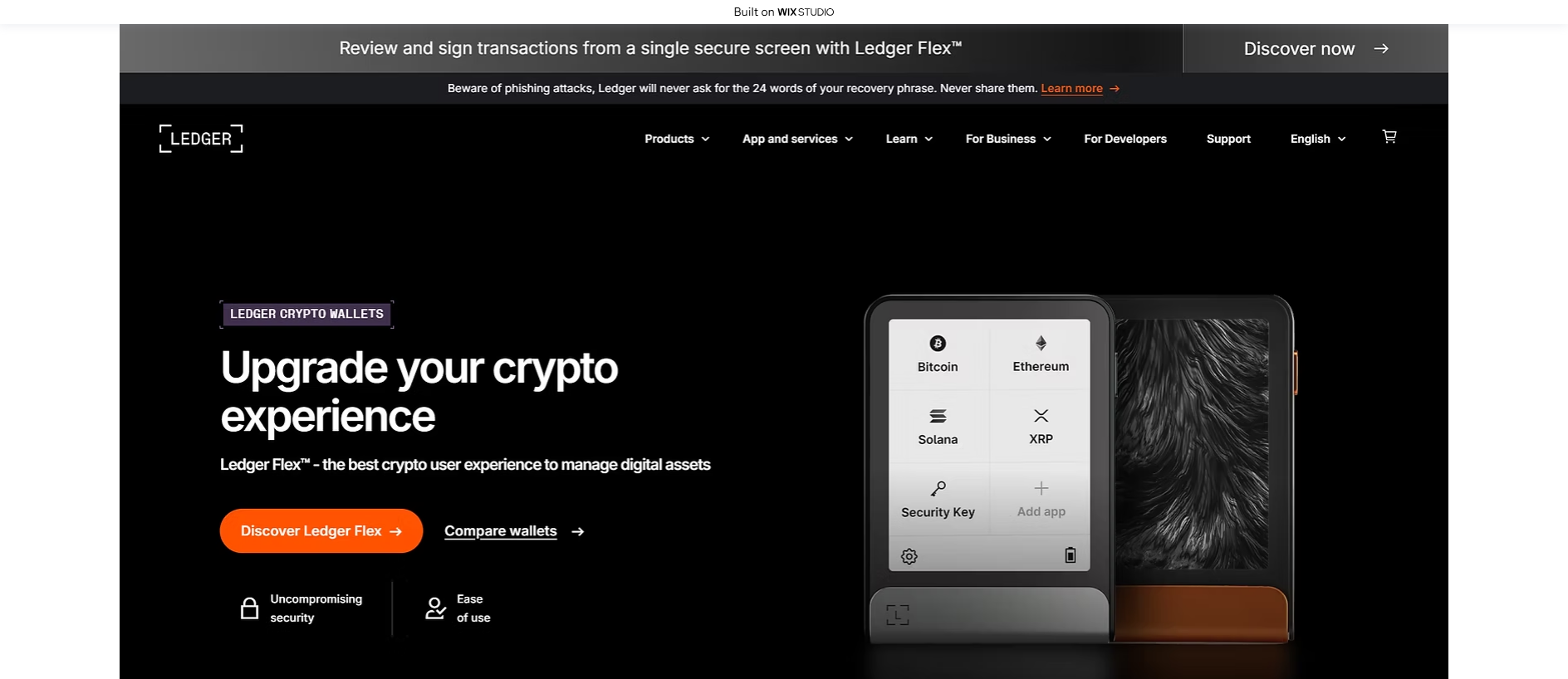 Forensic screenshot of [REDACTED] showing the phishing page layout