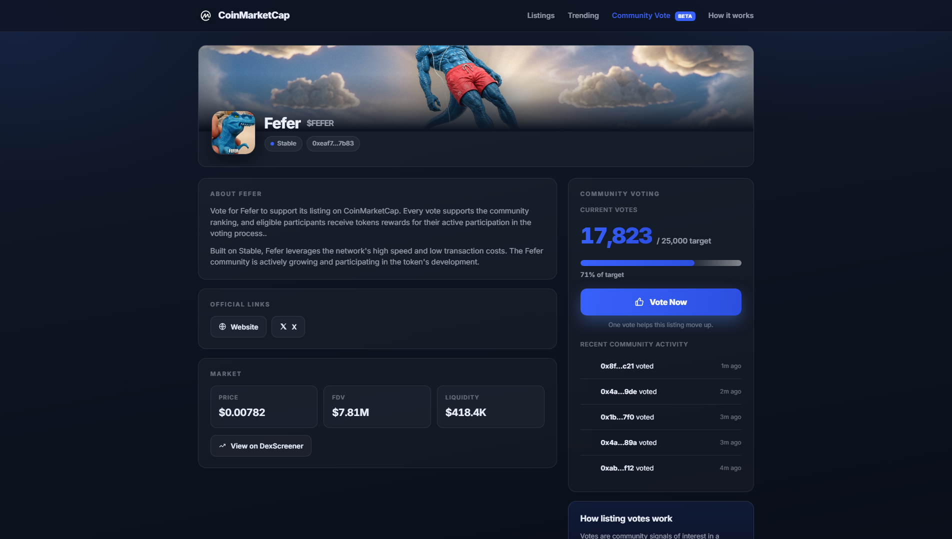 Screenshot of coincommunityvote-rp.netlify.app