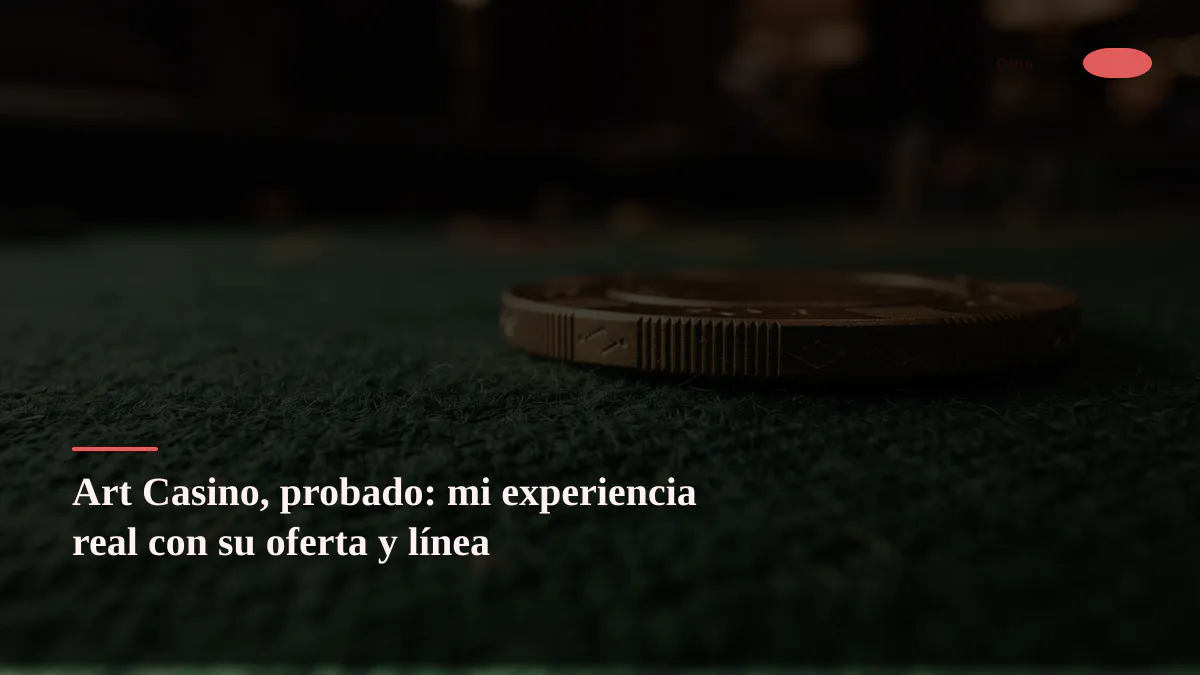 Art Casino, probado: mi experiencia real con su oferta y línea