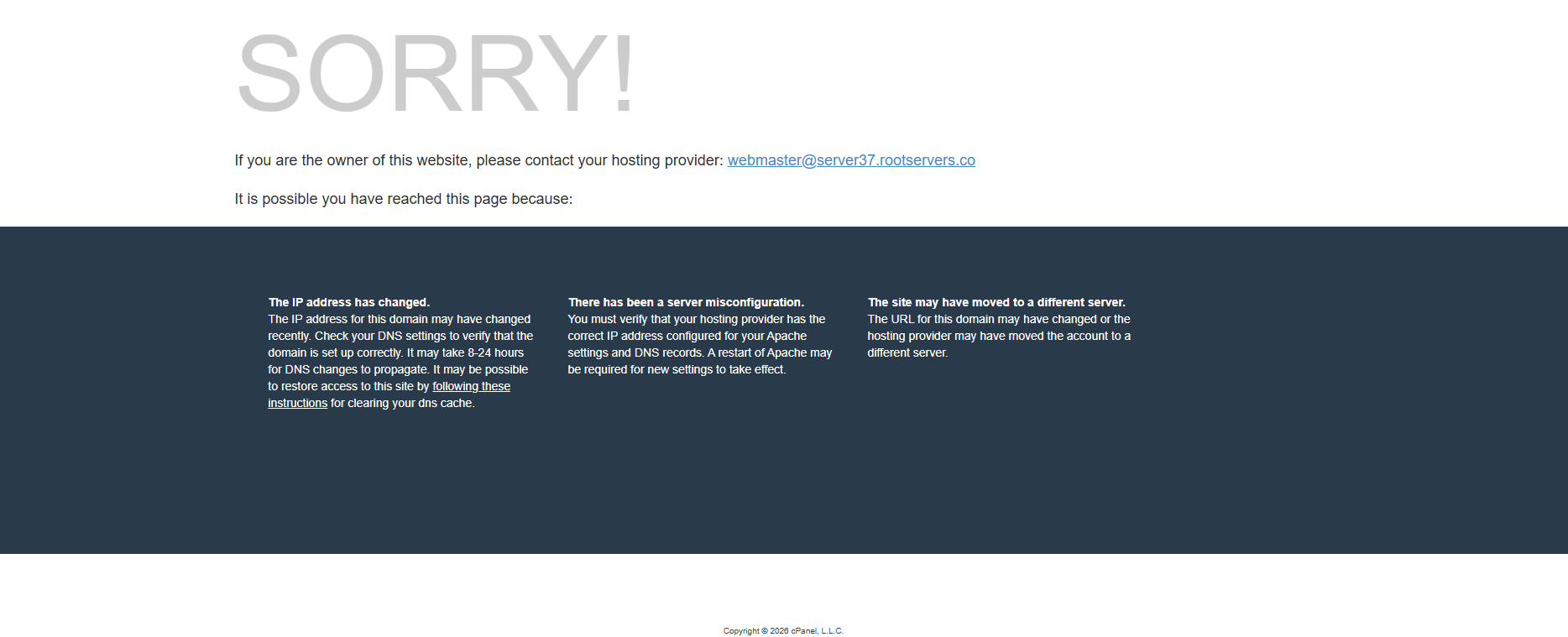Screenshot of server37.rootservers.co