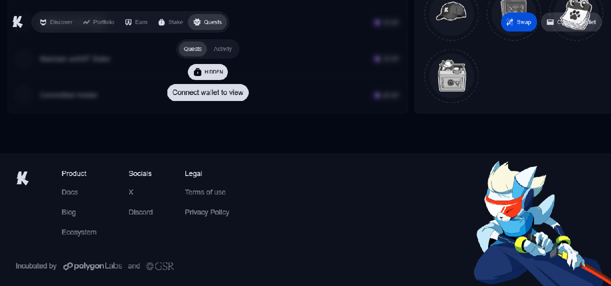 Screenshot of quest-katana.network