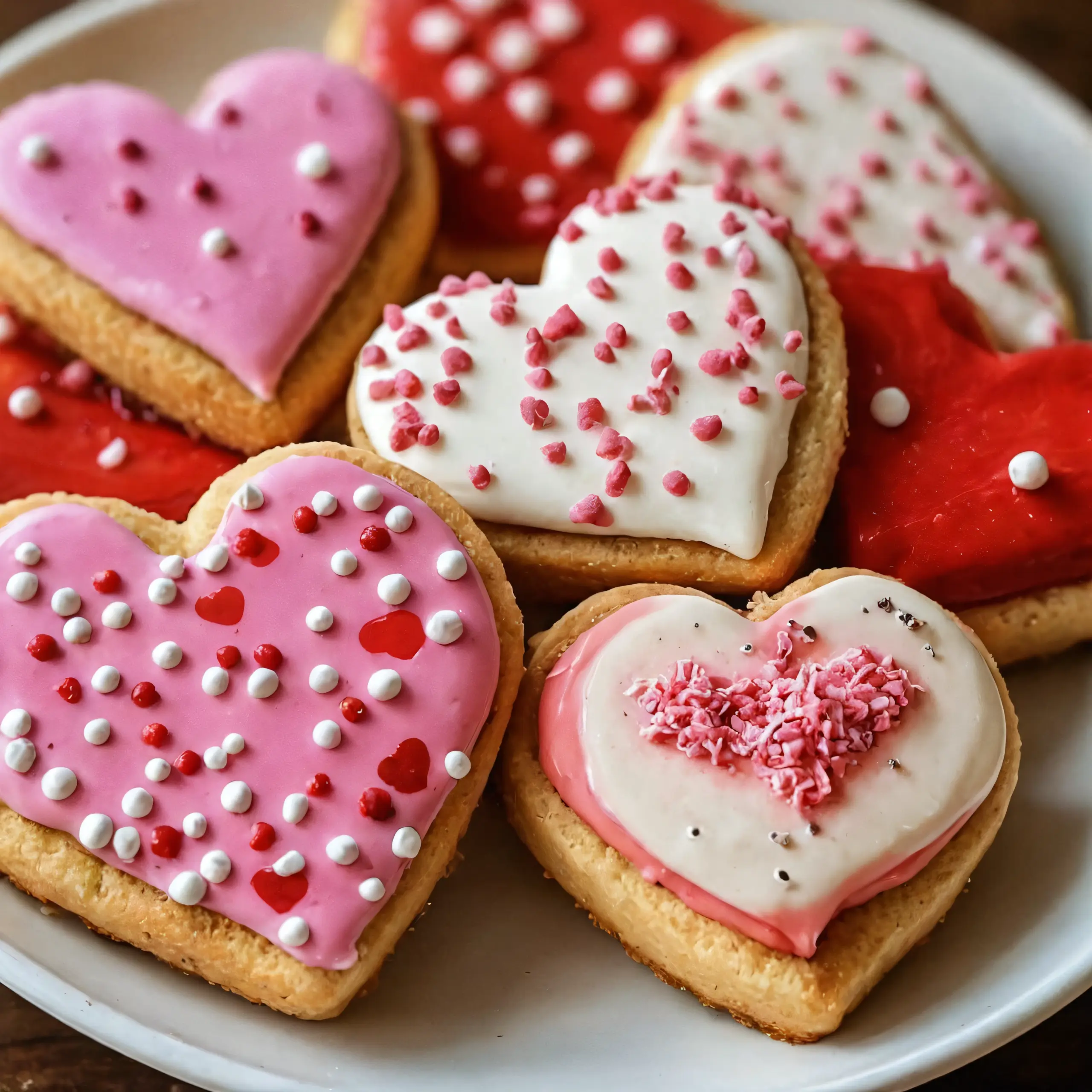 Delicious Valentine's Day Decorated Cookies