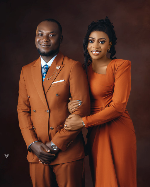 Olamide and Tope formal portrait