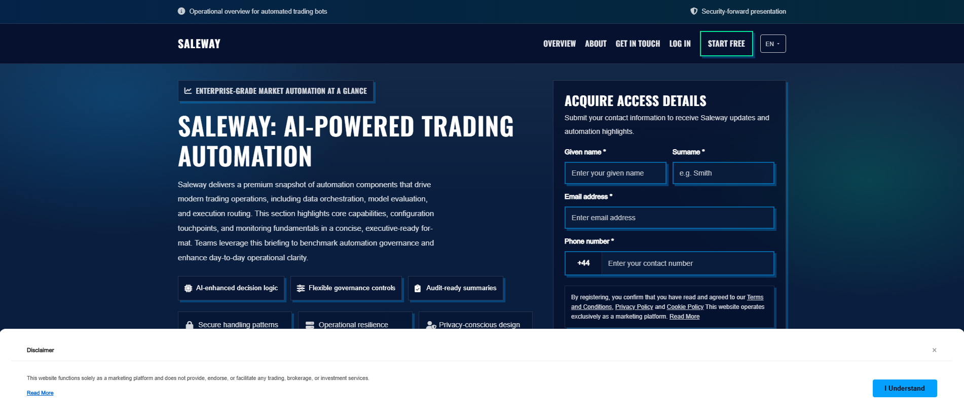 Stored capture of salewayplatform.pro