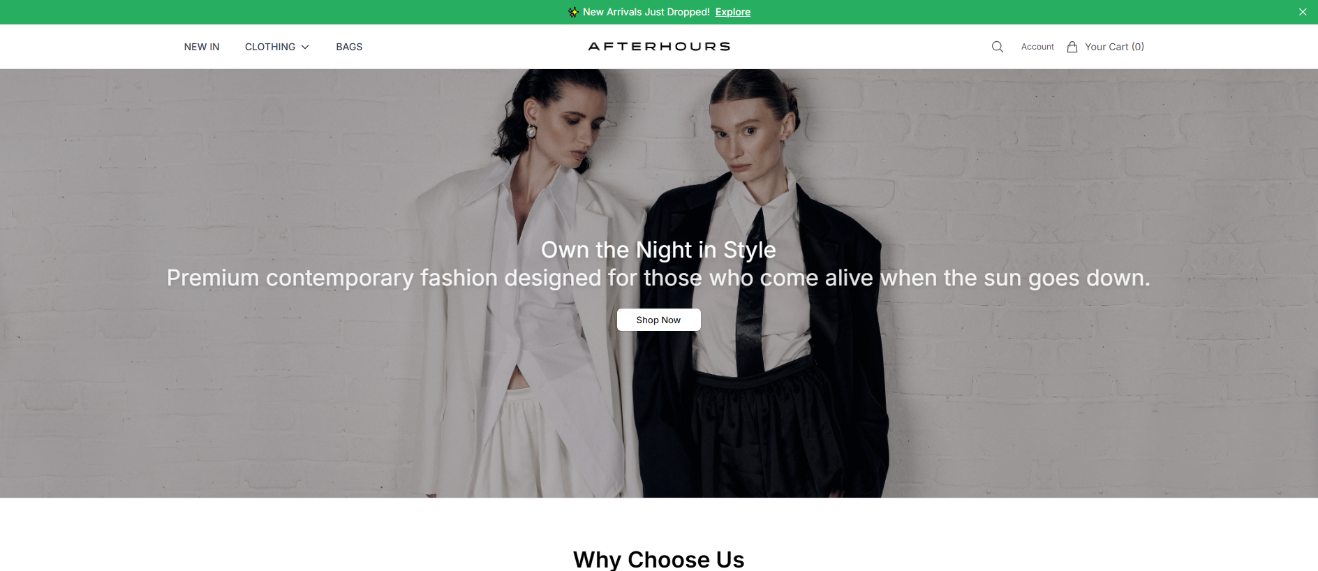 Stored capture of afterhoursfashion.shop