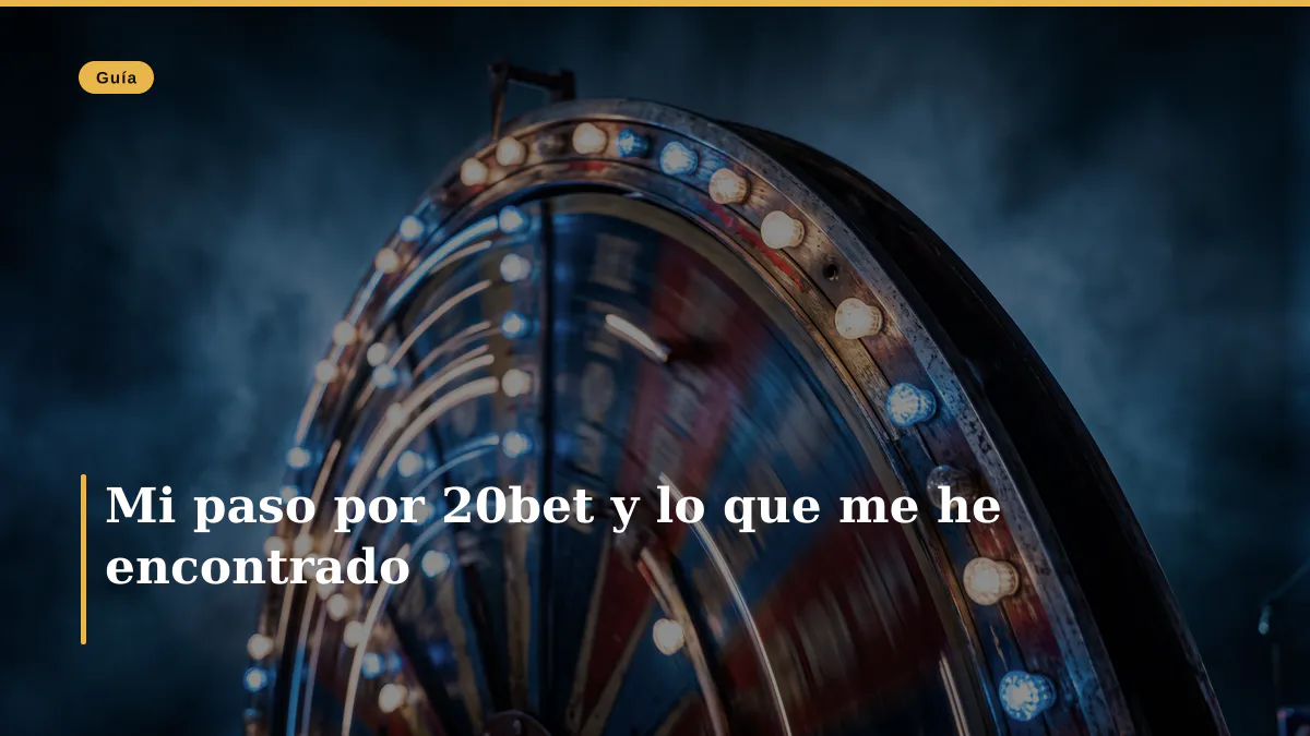 Mi paso por 20bet y lo que me he encontrado