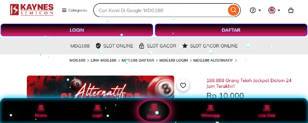 Screenshot of kaynessemicon.com
