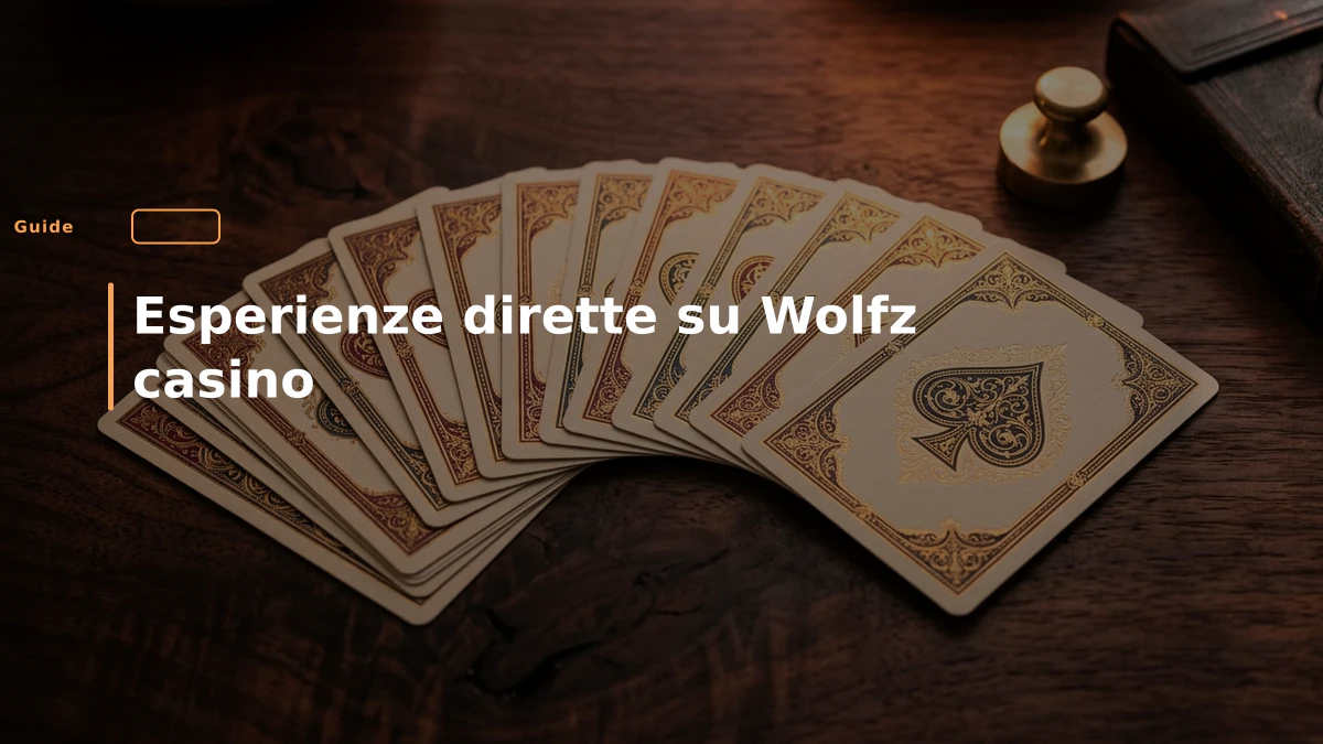 Esperienze dirette su Wolfz casino