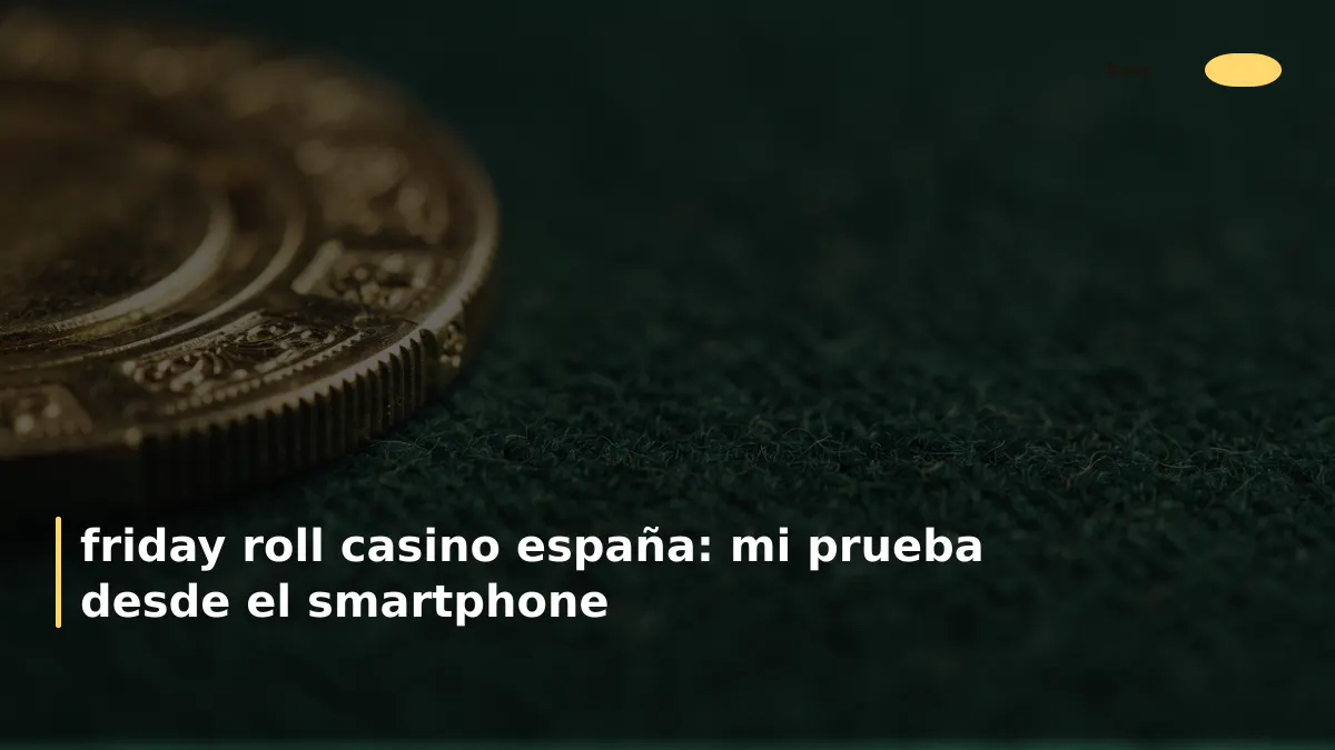 friday roll casino españa: mi prueba desde el smartphone