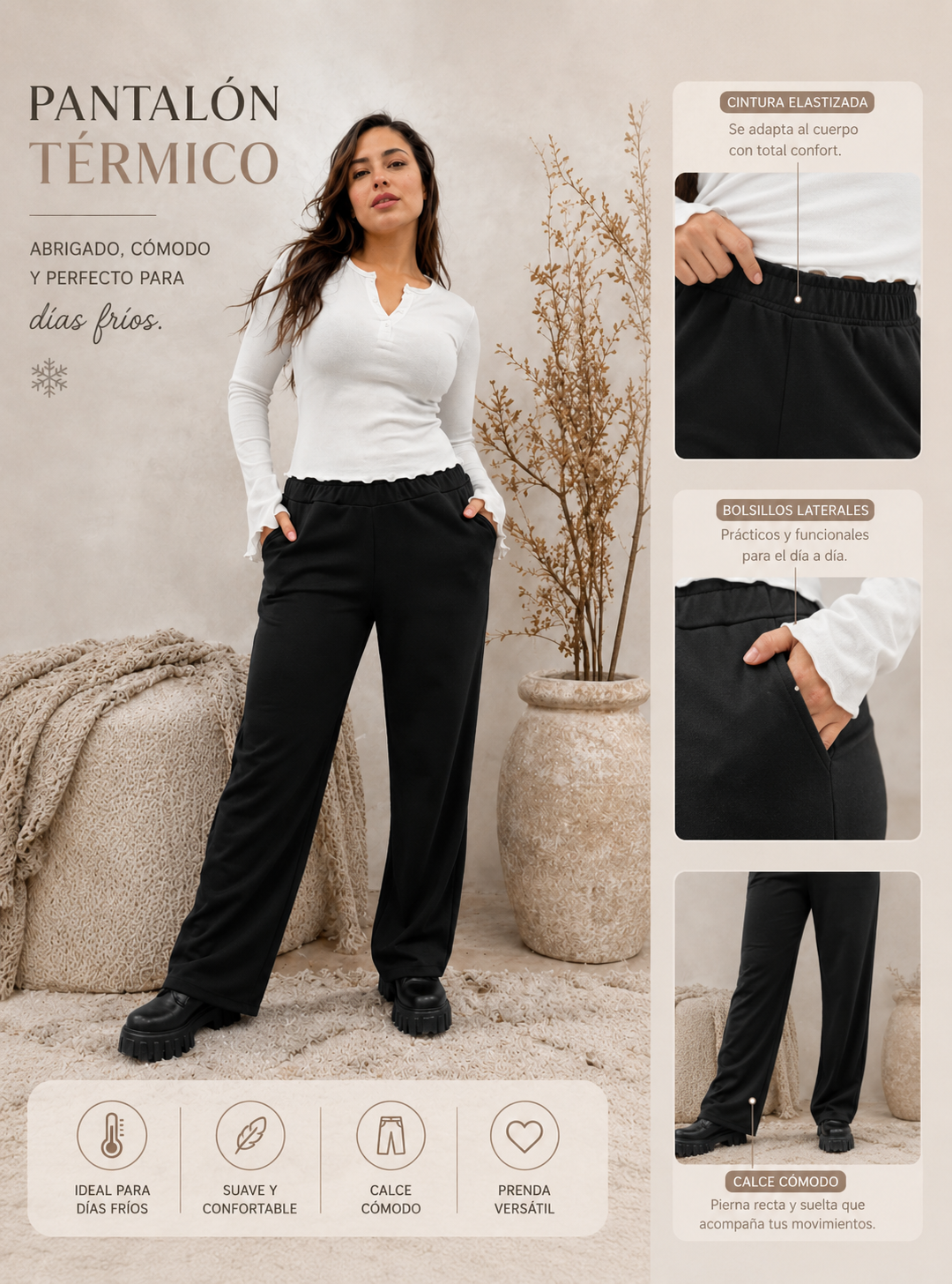 Pantal&oacute;n t&eacute;rmico mujer By Simona