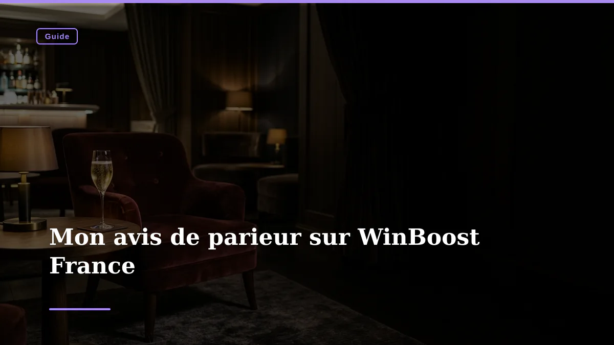 Mon avis de parieur sur WinBoost France