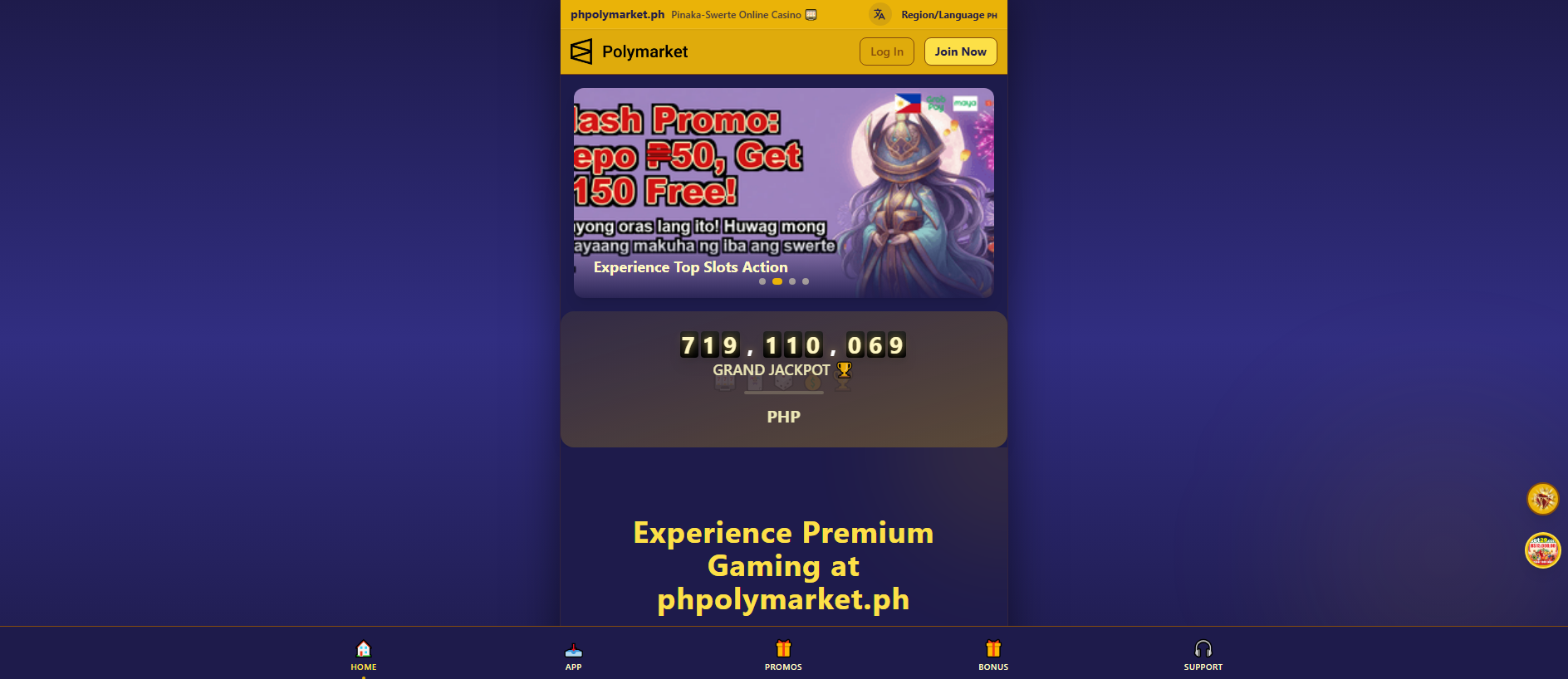 Stored capture of phpolymarket.ph