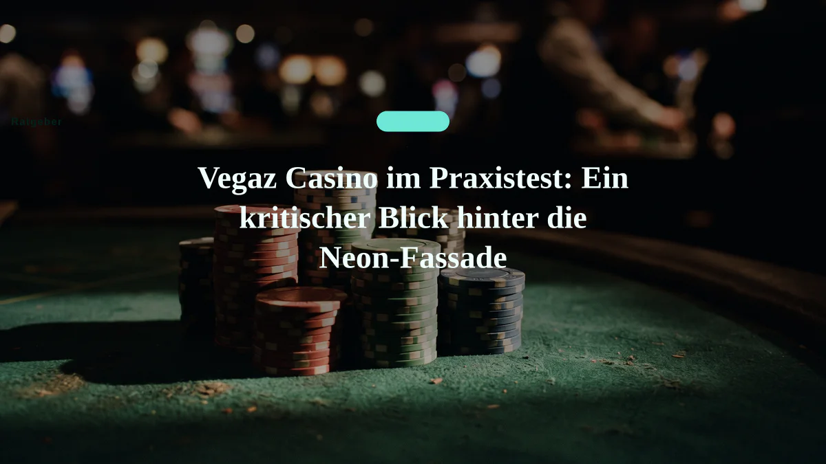 Vegaz Casino im Praxistest: Ein kritischer Blick hinter die Neon-Fassade