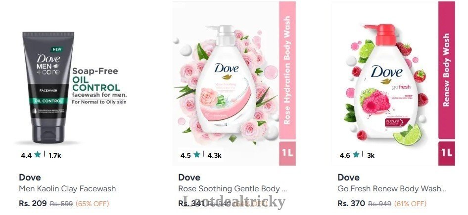Dove Tresemme 1l – Fantastic Price Cut @ 70% OFF