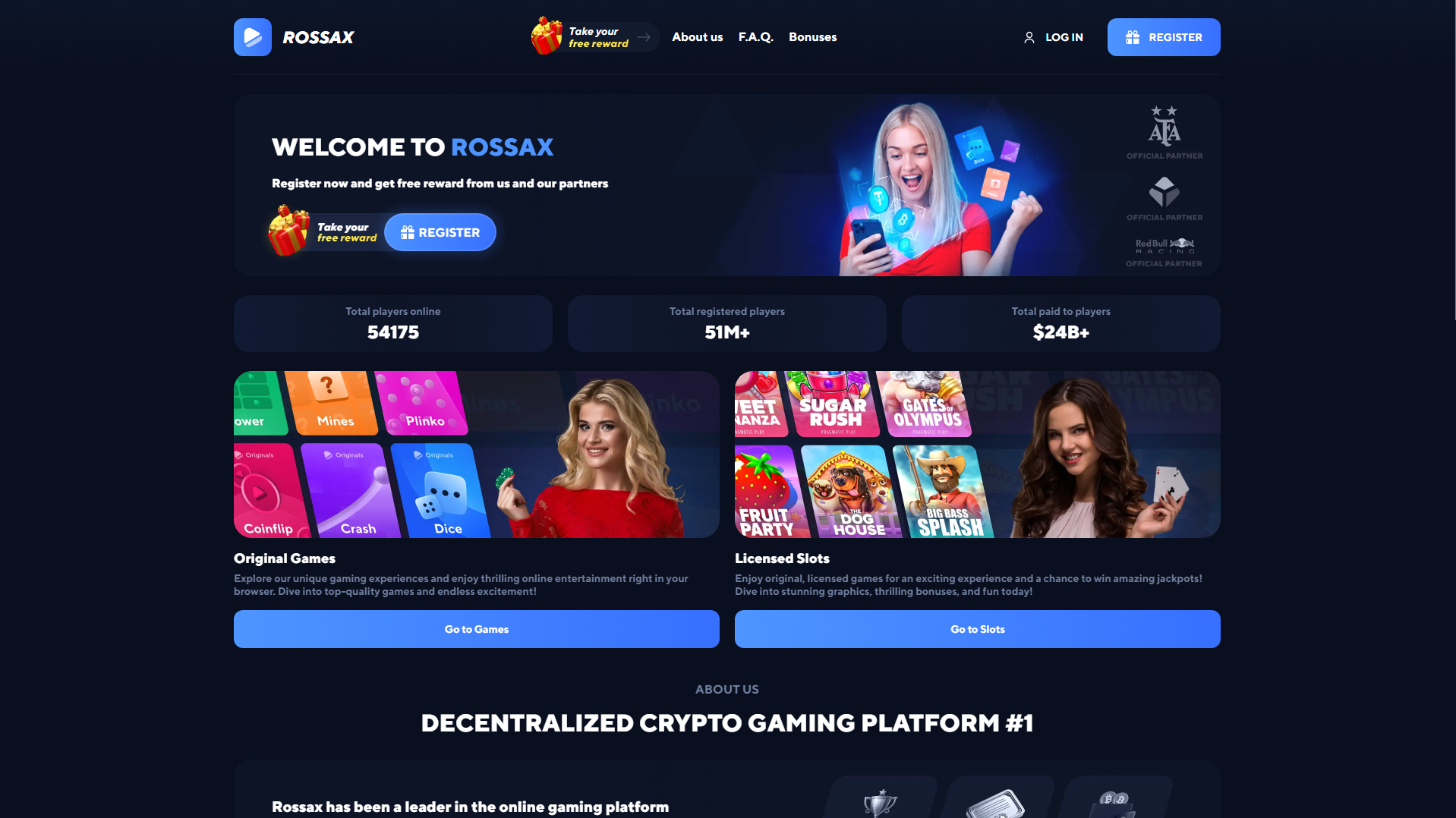 Screenshot of rossax.com