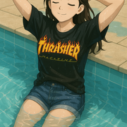 Relaxando na Piscina