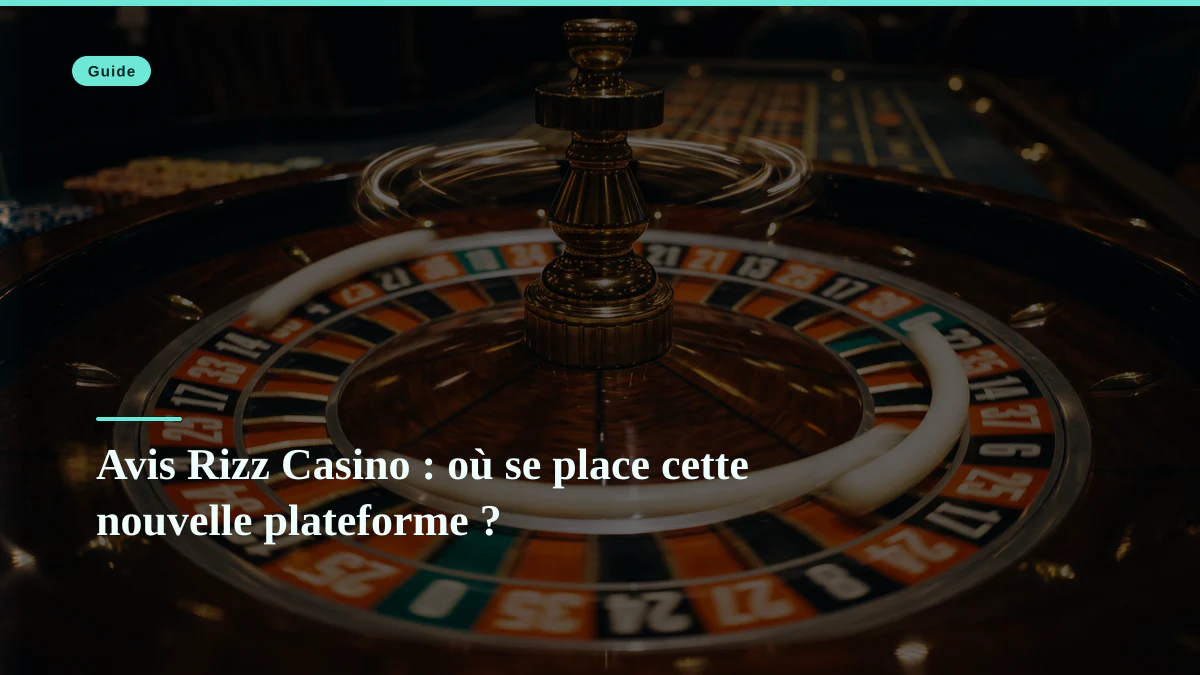 Avis Rizz Casino : où se place cette nouvelle plateforme ? 1 Avis Rizz Casino : où se place cette nouvelle plateforme ?