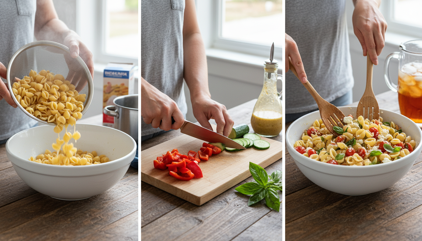 Step-by-Step Guide to Preparation | cold pasta salad easy