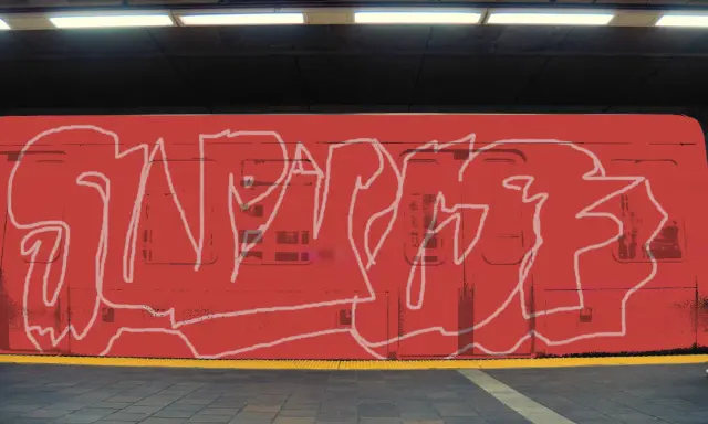 Graffiti artwork by super
