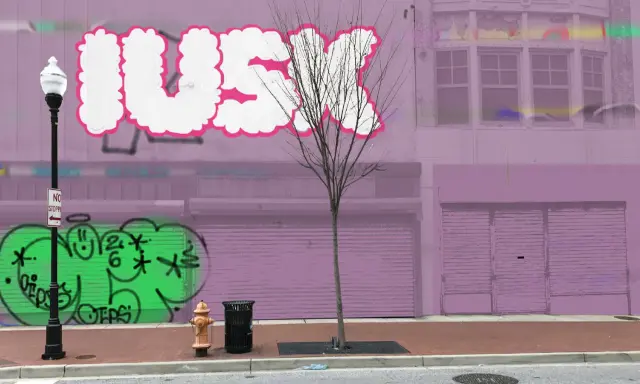 Graffiti artwork by iUSK