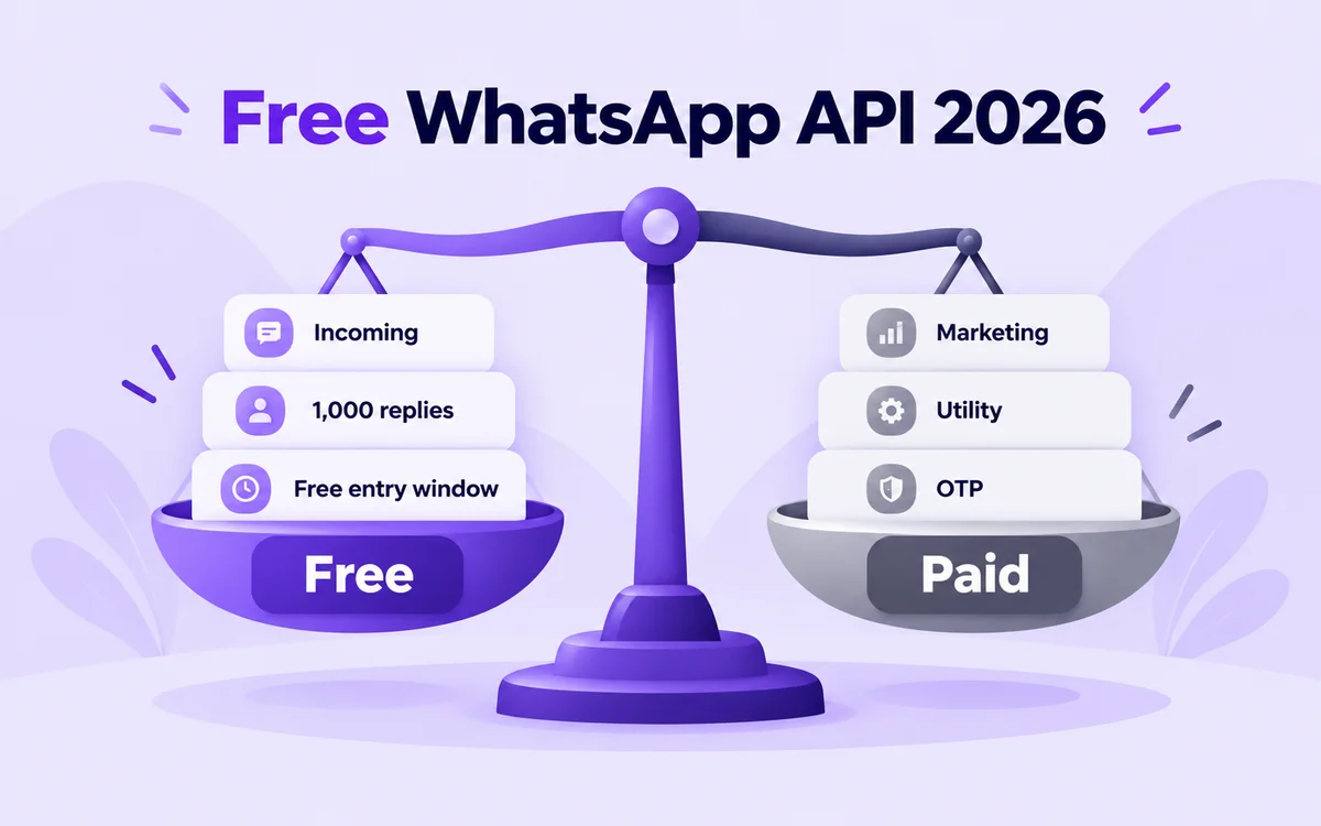 Free WhatsApp API 2026: what's actually free