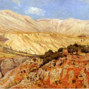 Edwin-Lord-Weeks-Village-In-Atlas-Mountains-In-Morocco