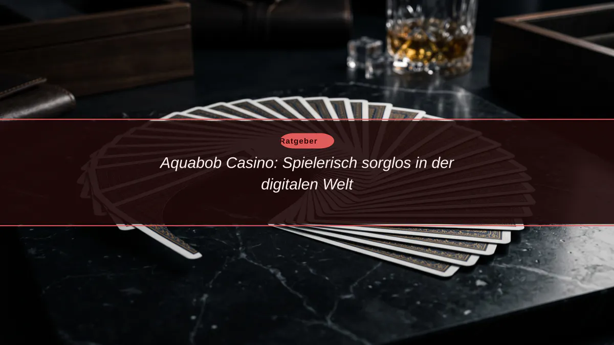 Aquabob Casino: Spielerisch sorglos in der digitalen Welt
