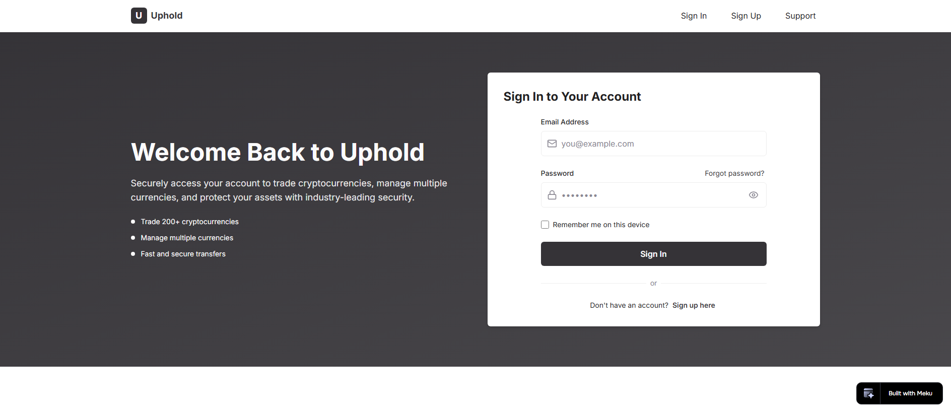 Forensic screenshot of [REDACTED] showing the phishing page layout