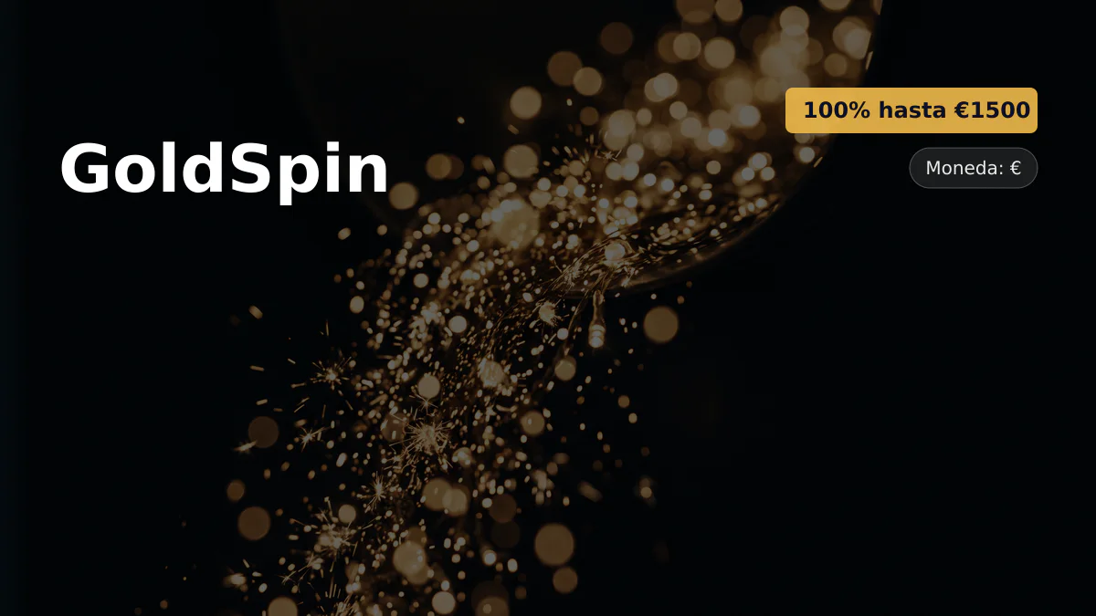 GoldSpin casino — bono de bienvenida 100% hasta €1500 + 100 FS, pagos: Visa, Mastercard, Skrill, Neteller, Paysafecard GoldSpin casino — bono de bienvenida 100% hasta €1500 + 100 FS, pagos: Visa, Mastercard, Skrill, Neteller, Paysafecard