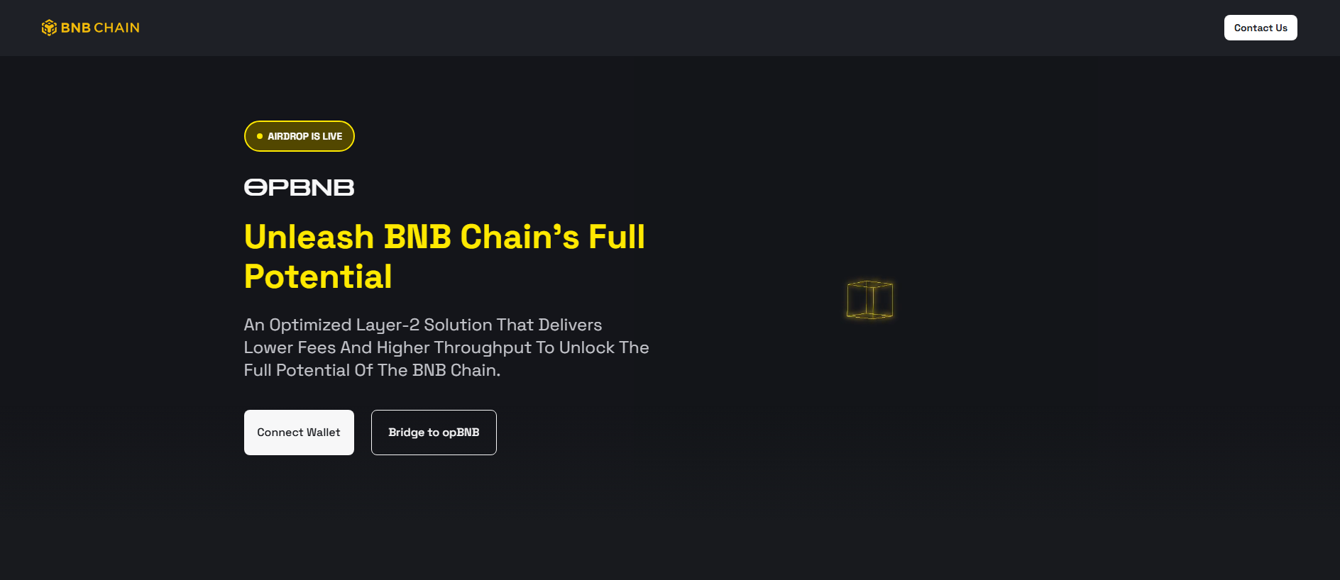 Screenshot of opbnb-chains.pages.dev