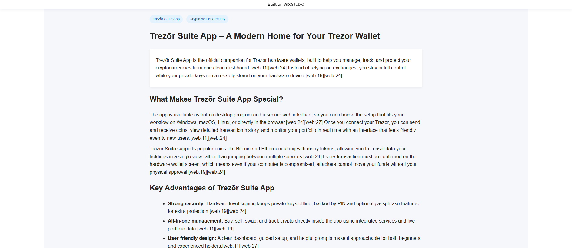 Stored capture of trezsuitueapp.wixstudio.com