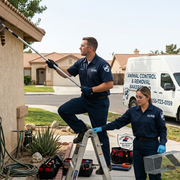 Professional pest control technician working in Bakersfield CA