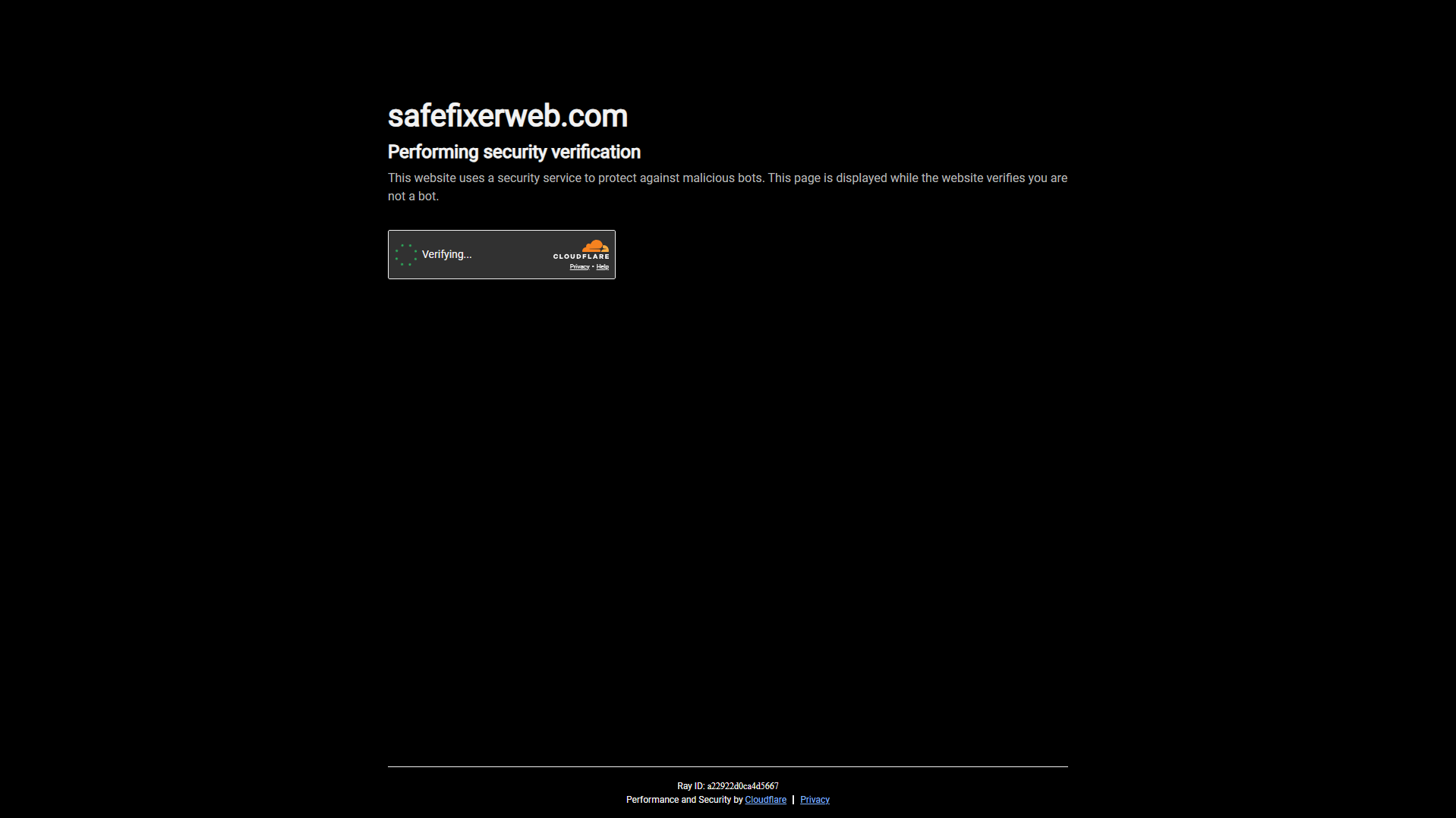 Stored capture of safefixerweb.com