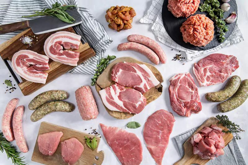 Bio varken pakket klein kopen - Vlees direct van de boer - Vleespakketten met varkensvlees - www.Vleeskopenbijdeboer.nl
