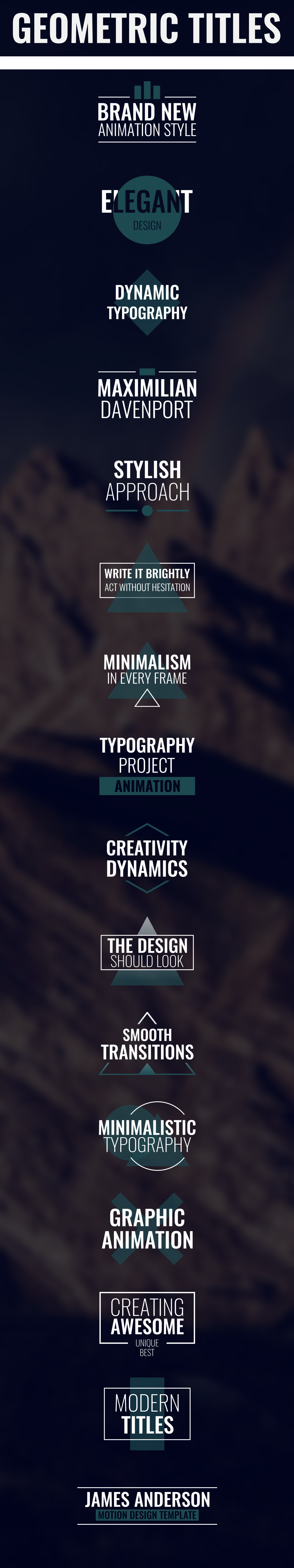 Geometric Titles - 1