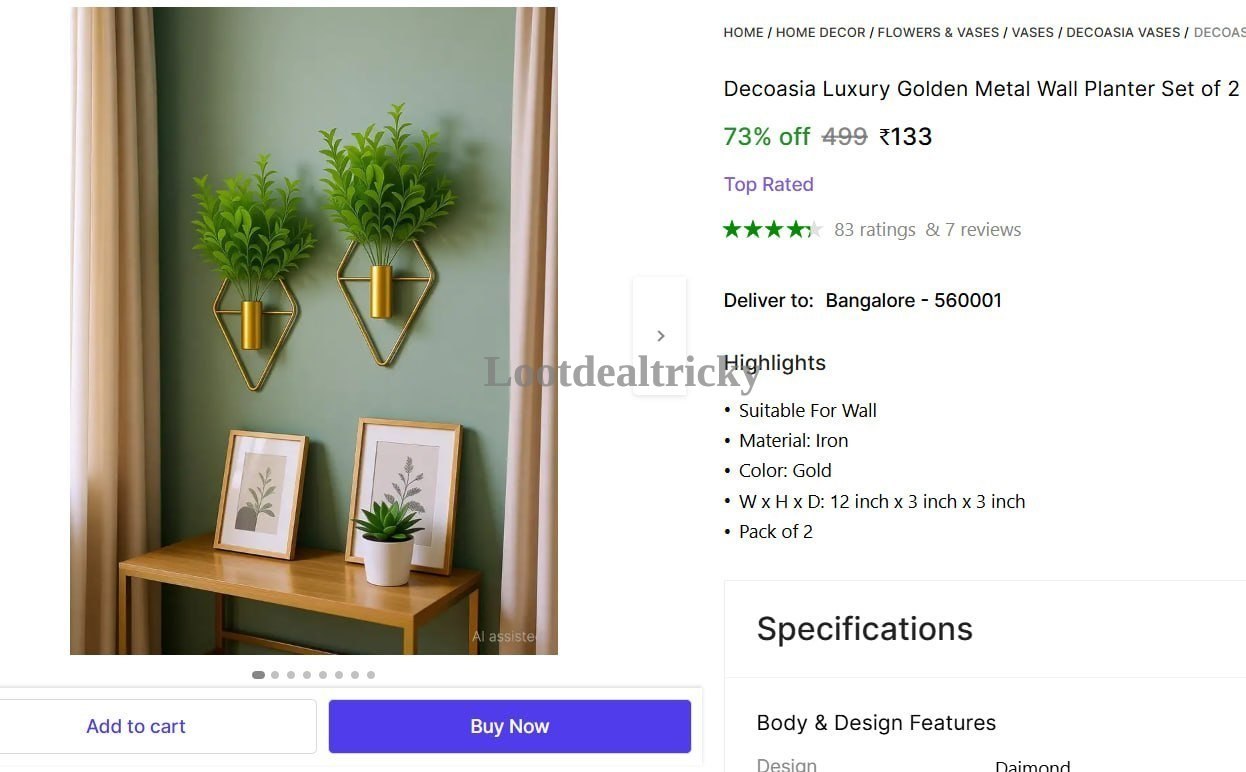   wall Hanging Metal – Just ₹133 | Best Deal