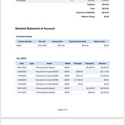 Custody Legal Fee Breakdown Receipts