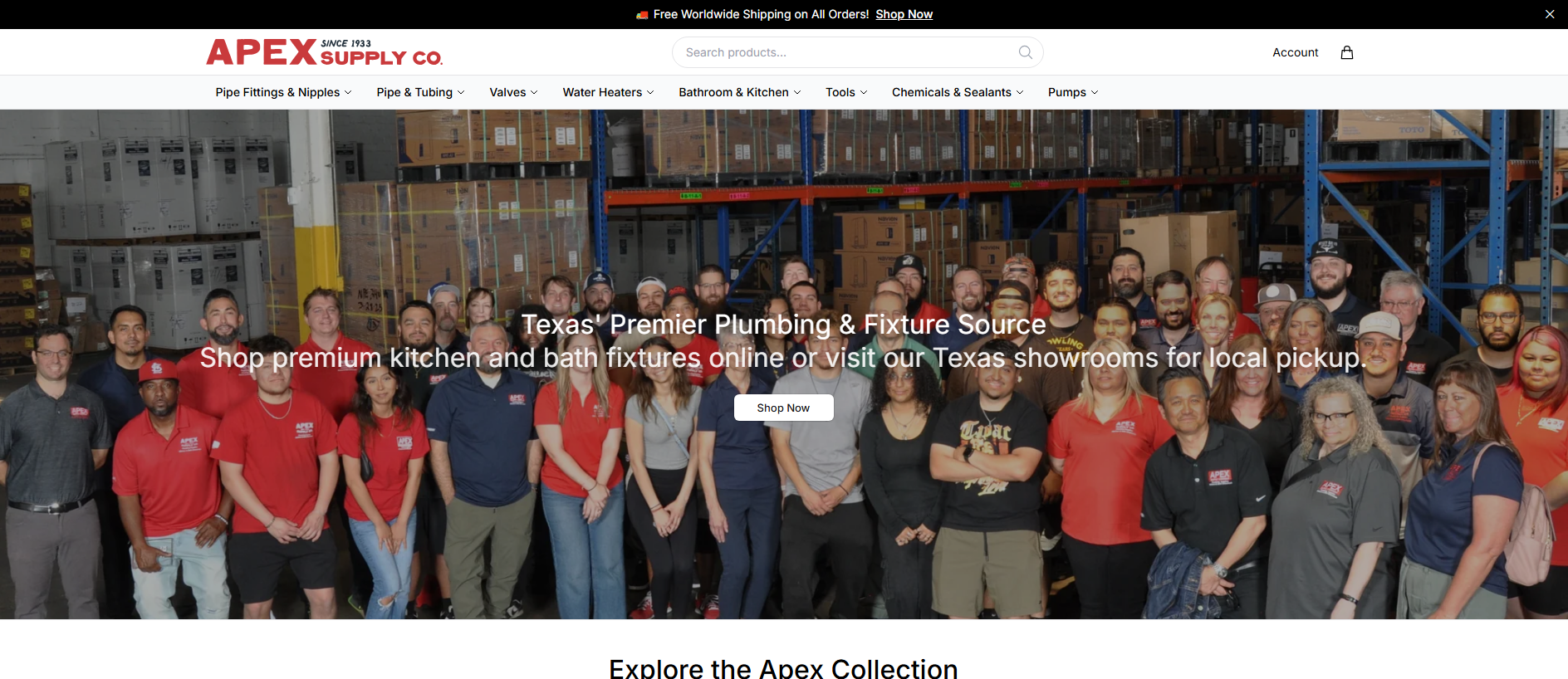 Stored capture of apexsupplycohq.shop