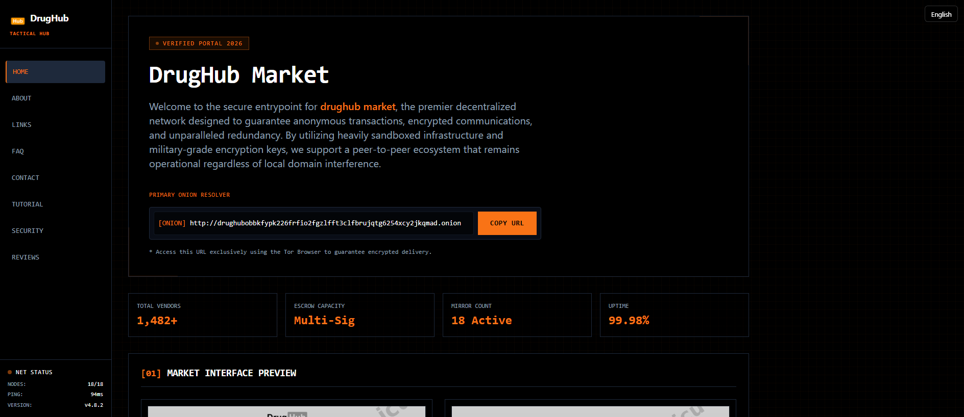 Stored capture of drughub-market-link.icu