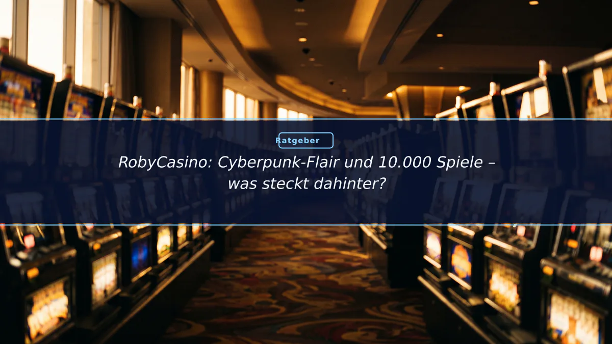 RobyCasino: Cyberpunk-Flair und 10.000 Spiele – was steckt dahinter?