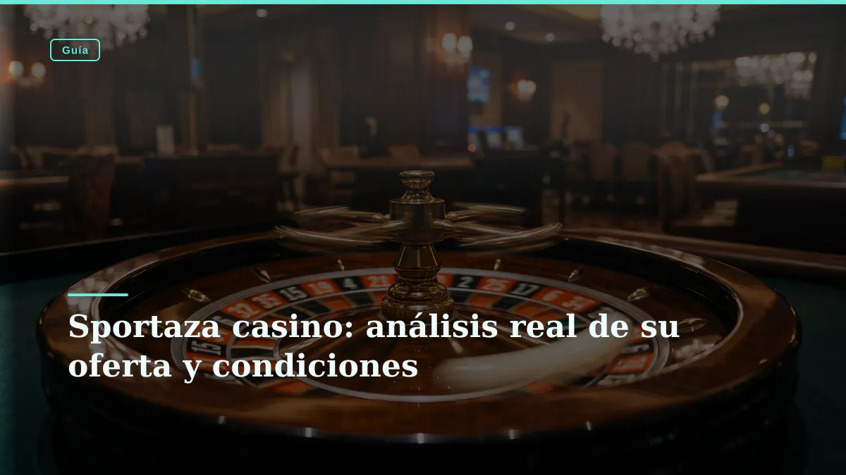 Sportaza casino: análisis real de su oferta y condiciones