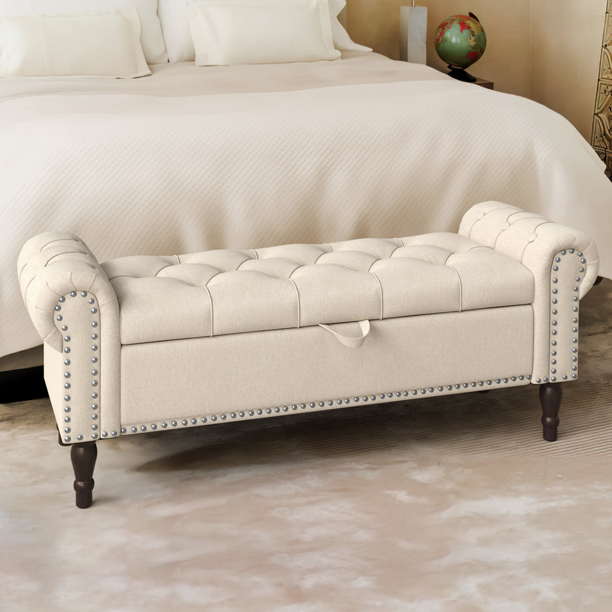 Chesterfield Tufted Storage Bench