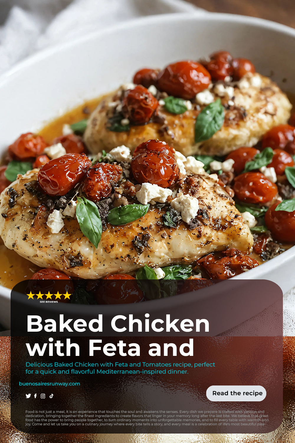 Baked Chicken with Feta and Tomatoes