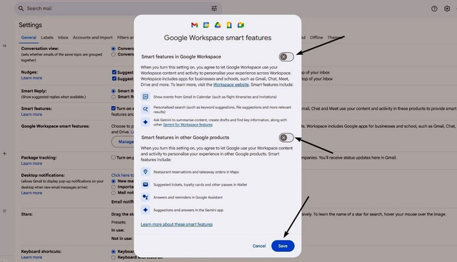 Як вимкнути smart features