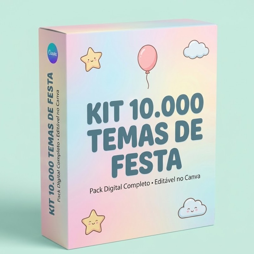Kit 10.000 Temas de Festa no Canva