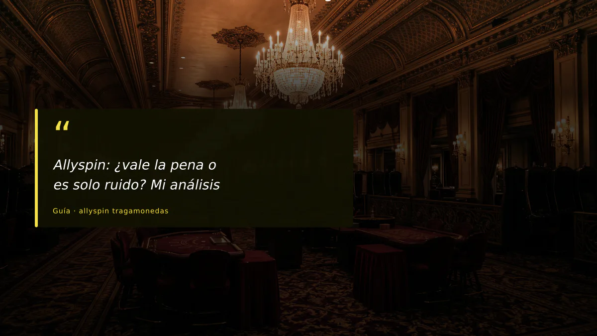 Allyspin: ¿vale la pena o es solo ruido? Mi análisis