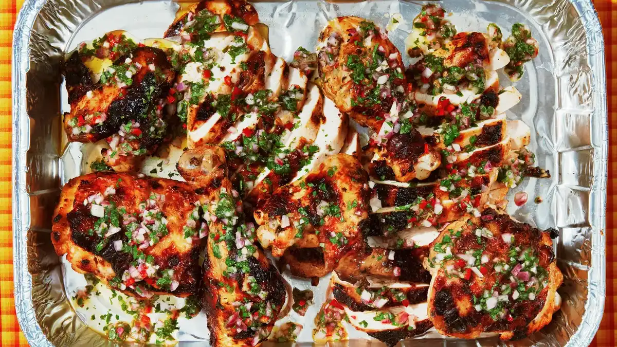A Citrus Twist on Classic Beer Can Chicken