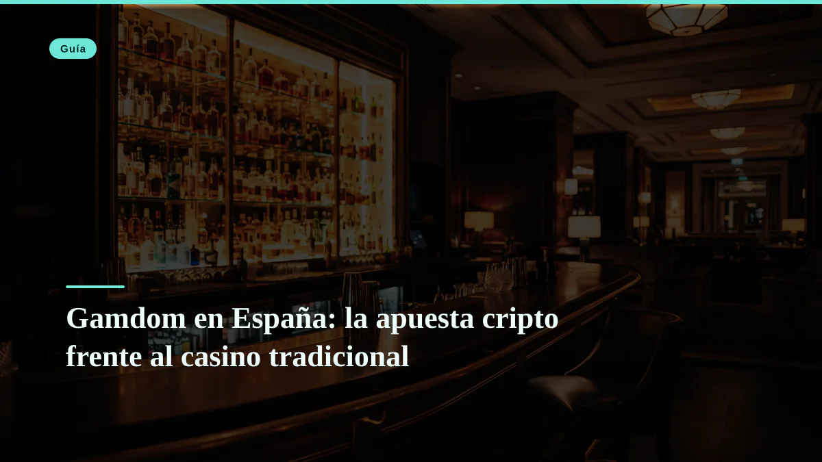 Gamdom en España: la apuesta cripto frente al casino tradicional
